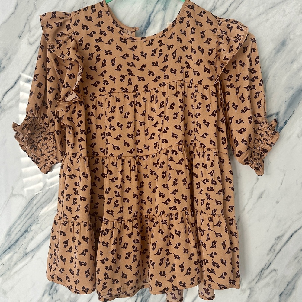 Bohme brown silk top